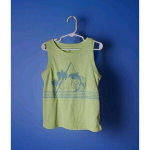 Gap Kids Tank Top Small Burnout Yellow Lightweight Dolphin Beach Summer